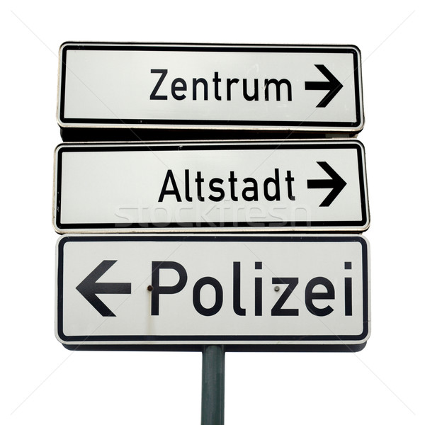 German traffic sign Stock photo © claudiodivizia