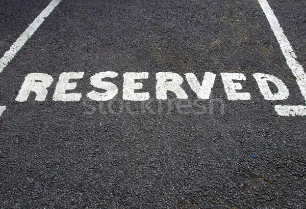 Reserved parking sign Stock photo © claudiodivizia