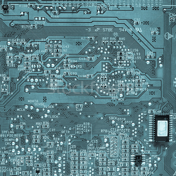 Wydrukowane obwodu szczegół elektronicznej cool Zdjęcia stock © claudiodivizia