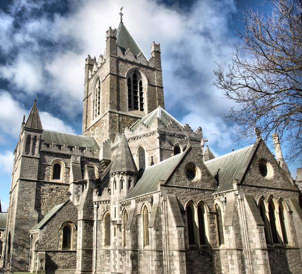 [[stock_photo]]: Christ · église · Dublin · anciens · gothique · cathédrale