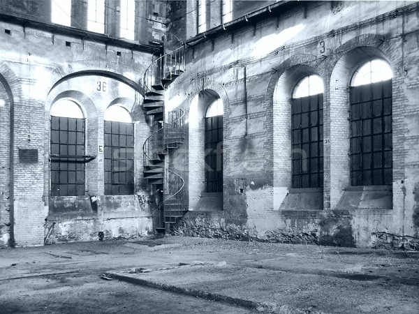 [[stock_photo]]: Abandonné · usine · ruines · architecture · torino