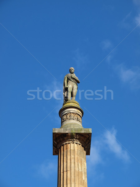 Glasgow sütun kare İskoçya heykel yazar Stok fotoğraf © claudiodivizia