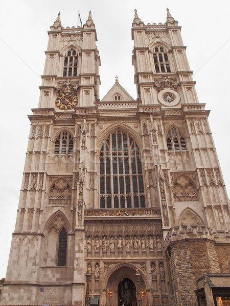 Westminster apátság templom London retro Anglia Stock fotó © claudiodivizia
