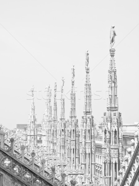 Stock fotó: Milánó · Milánó · gótikus · katedrális · templom · Olaszország