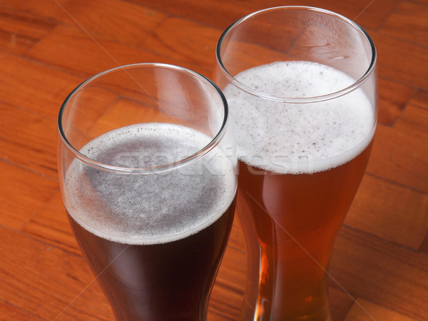 Two glasses of German beer Stock photo © claudiodivizia