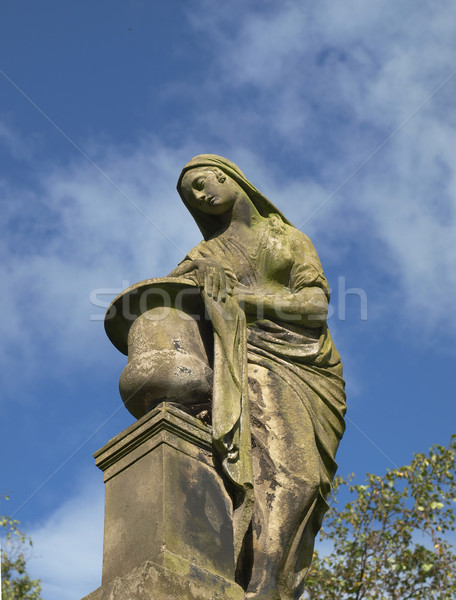 Glasgow mezarlık Gotik bahçe İskoçya kadın Stok fotoğraf © claudiodivizia