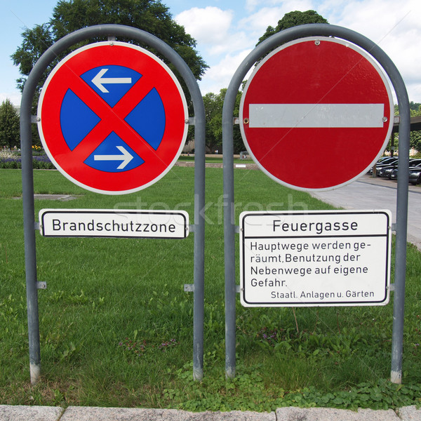 No parking sign Stock photo © claudiodivizia