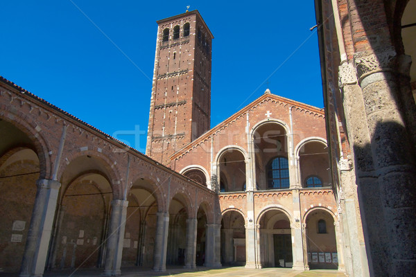 Stock photo: Sant Ambrogio church, Milan