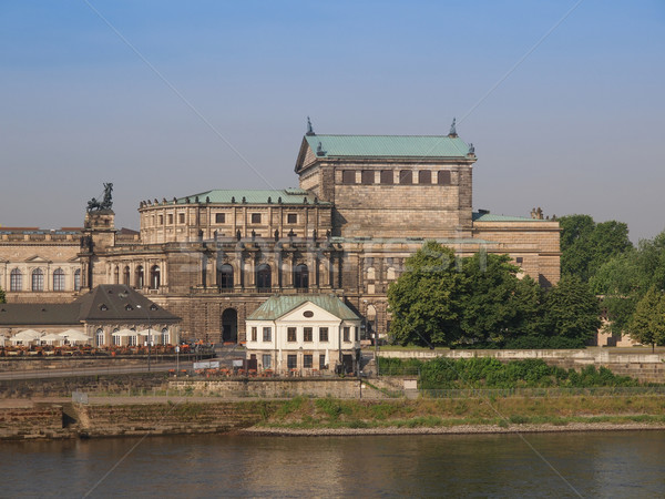 Дрезден опера дома оркестра воды здании Сток-фото © claudiodivizia