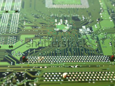 Gedruckt Schaltung Detail elektronischen Leiterplatte Computer Stock foto © claudiodivizia