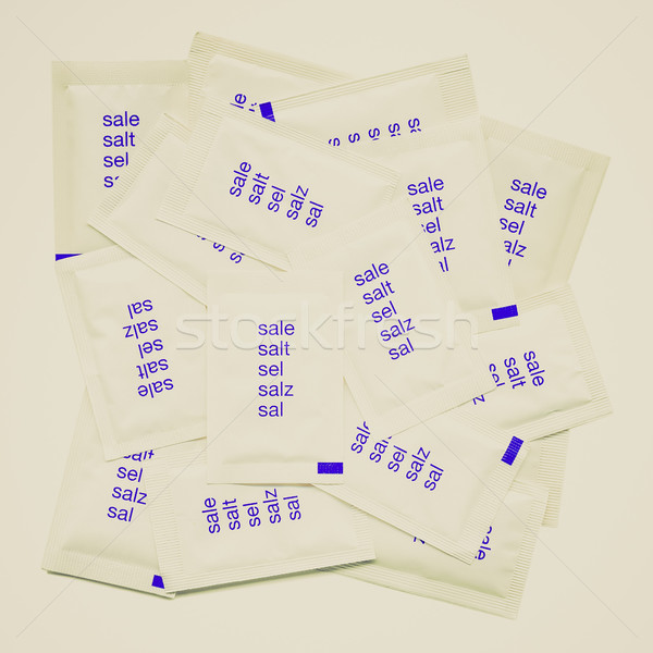 Retro look Salt bags Stock photo © claudiodivizia
