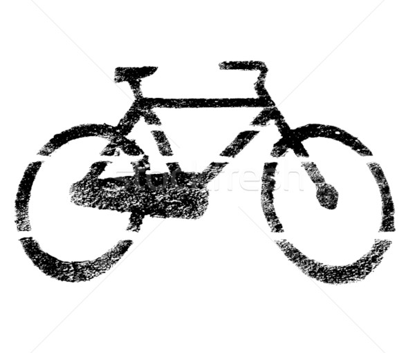 Bike lane sign Stock photo © claudiodivizia