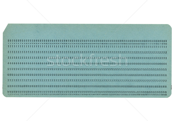 Stock photo: Punched card