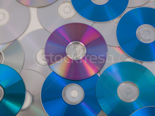Cd disco óptico música vídeo almacenamiento de datos Foto stock © claudiodivizia