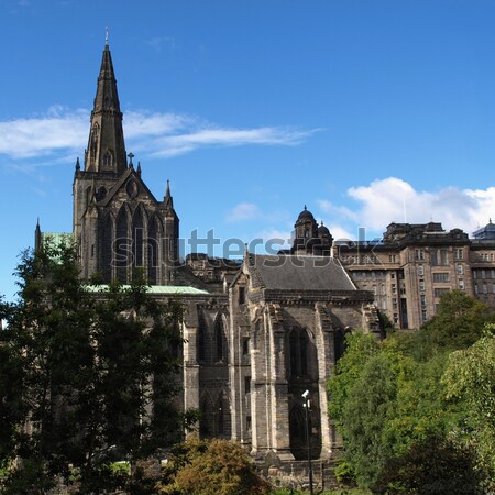 Glasgow kathedraal hdr hoog dynamisch Stockfoto © claudiodivizia