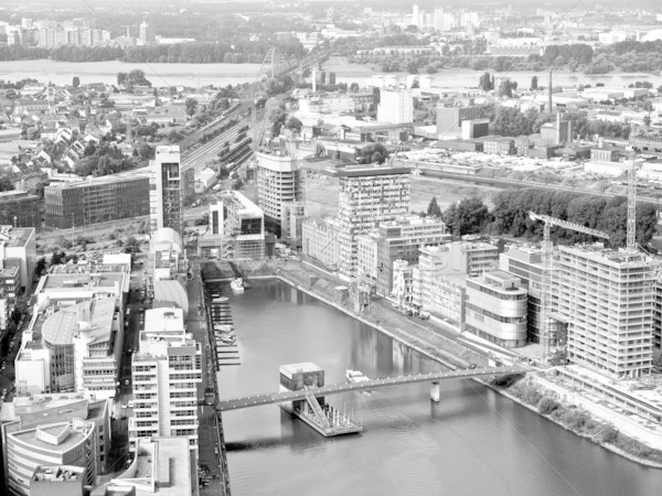 Duesseldorf mediahafen harbour Stock photo © claudiodivizia