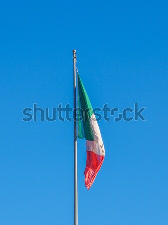 Bandeira italiana Itália bandeira branco objeto Foto stock © claudiodivizia