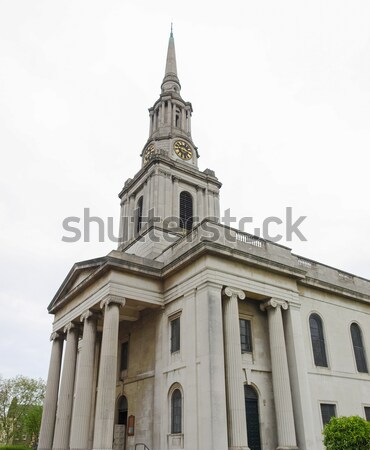 Stok fotoğraf: Tüm · kilise · Londra · kavak · inşaat · dizayn