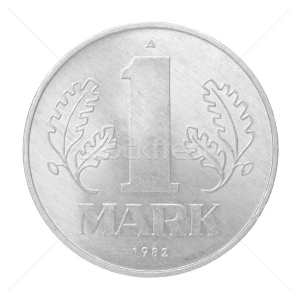 Vintage 1992 DDR coin isolated Stock photo © claudiodivizia