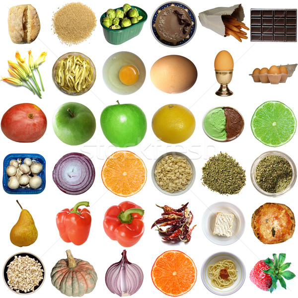 Food collage isolated Stock photo © claudiodivizia