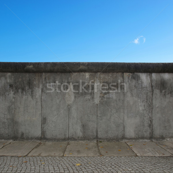 Berliner Mauer Himmel Wand Hintergrund Ziegel Architektur Stock foto © claudiodivizia