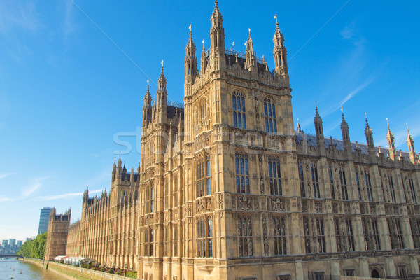 Case parlamento westminster palazzo Londra gothic Foto d'archivio © claudiodivizia
