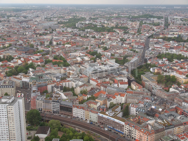 Stockfoto: Berlijn · luchtfoto · stad · Duitsland · skyline