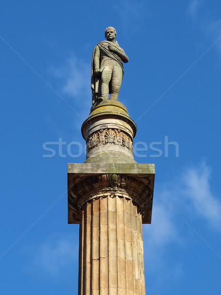 Glasgow sütun kare İskoçya heykel yazar Stok fotoğraf © claudiodivizia