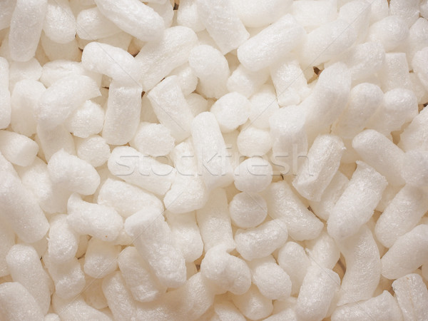 Stock photo: White polystyrene beads background