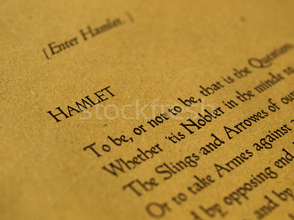 William Shakespeare Hamlet Stock photo © claudiodivizia