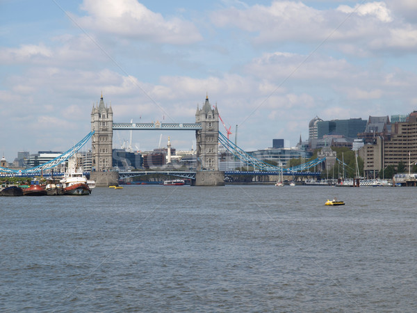 塔橋 倫敦 河 泰晤士 天際線 歐洲 商業照片 © claudiodivizia