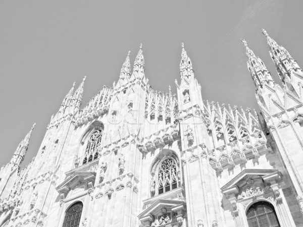 Milan Gotik katedral kilise İtalya Stok fotoğraf © claudiodivizia