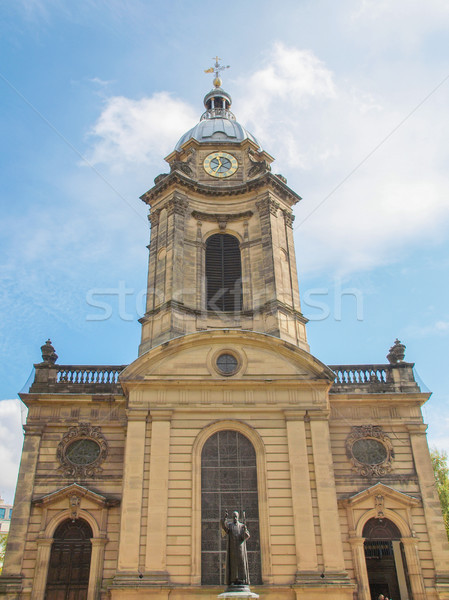 собора Бирмингем Церкви ретро архитектура Vintage Сток-фото © claudiodivizia