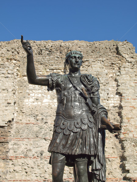 Stock foto: Kaiser · Statue · alten · roman · London · Architektur