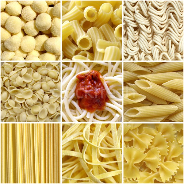 Stock photo: Pasta collage