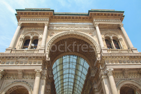 Milánó Olaszország klasszikus ősi város európai Stock fotó © claudiodivizia