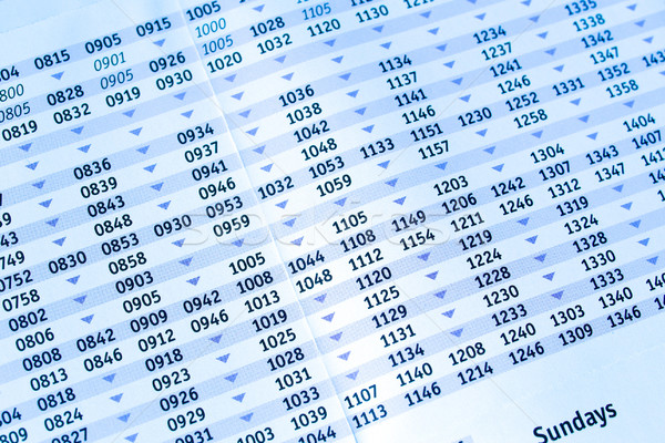 Timetable Stock photo © claudiodivizia