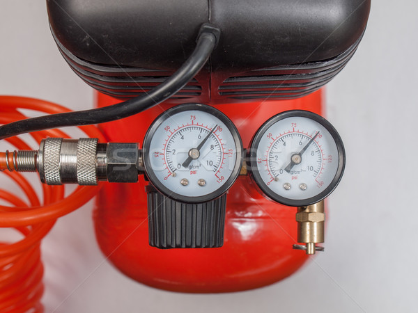 Air compressor manometer Stock photo © claudiodivizia