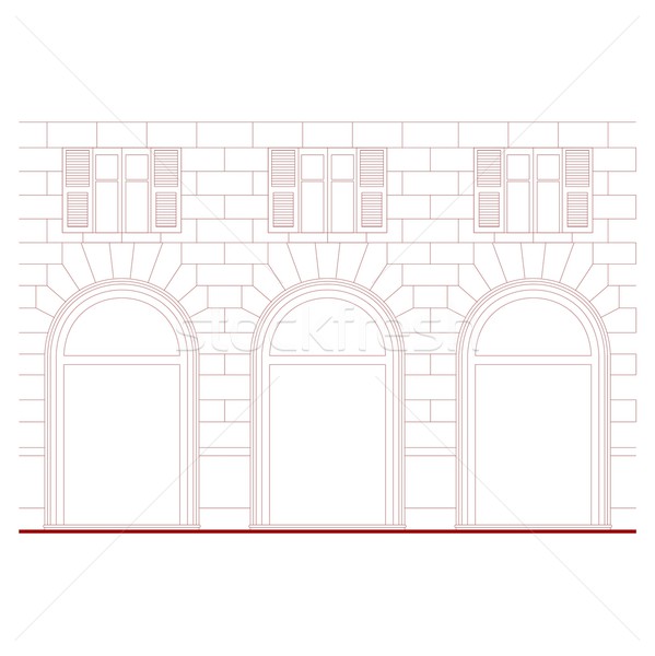 Neoclassical facade Stock photo © claudiodivizia