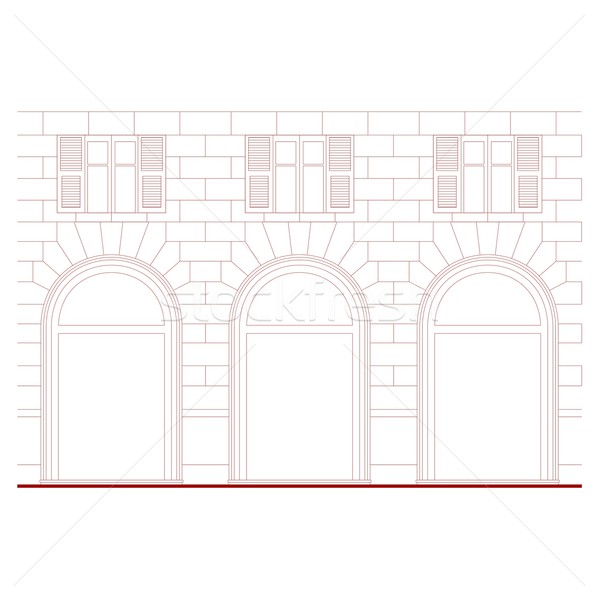 Neoclassical facade Stock photo © claudiodivizia