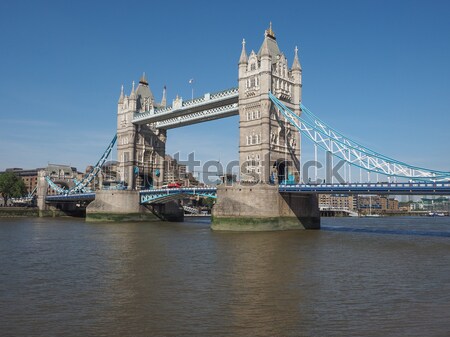 Тауэрский мост Лондон реке Темза воды Европа Сток-фото © claudiodivizia