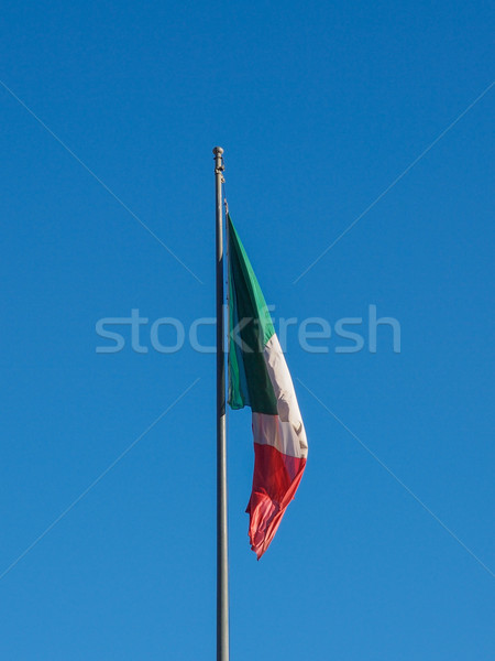 Bandeira italiana Itália bandeira branco objeto Foto stock © claudiodivizia