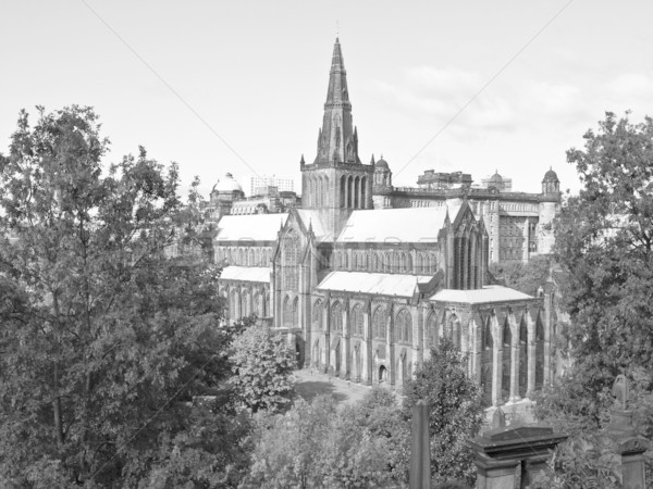 Glasgow katedral yüksek inşaat duvar dizayn Stok fotoğraf © claudiodivizia