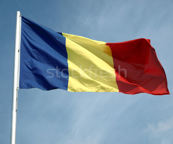 Bandeira Chade blue sky azul Foto stock © claudiodivizia