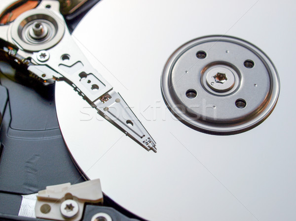 Sabit disk detay manyetik bilgisayar web kafa Stok fotoğraf © claudiodivizia