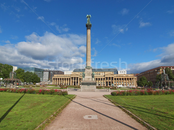 Schlossplatz (Castle square) Stuttgart Stock photo © claudiodivizia