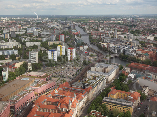 Berlim ver cidade Alemanha linha do horizonte Foto stock © claudiodivizia