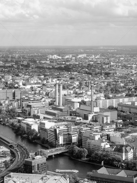 Berlin vue ville Allemagne blanc noir [[stock_photo]] © claudiodivizia