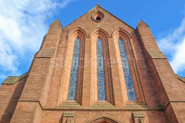 Glasgow construirea unei biserici construcţie proiect biserică piatră Imagine de stoc © claudiodivizia