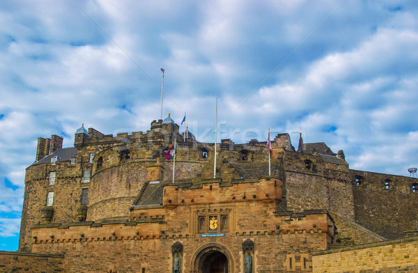 Edinburgh kastély Skócia építészet Stock fotó © claudiodivizia